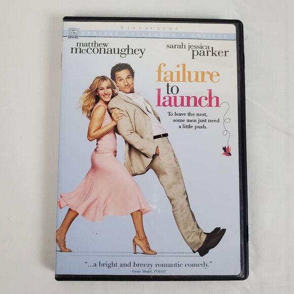 Failure to Launch DVD Matthew McConaughey Sarah Jessica Parker Rom-Com - Picture 1 of 3